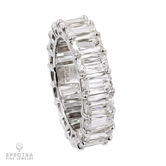 5.60cts of Radiant KWIAT Ashoka-cut Eternity Wedding Ring