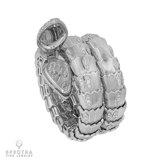 BULGARI Diamond Onyx Serpenti Watch: Luxury Timepiece with Diamonds and Onyx