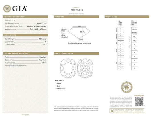 Cushion Diamond Stud Earrings in 18kt Gold by Spectra Fine Jewelry