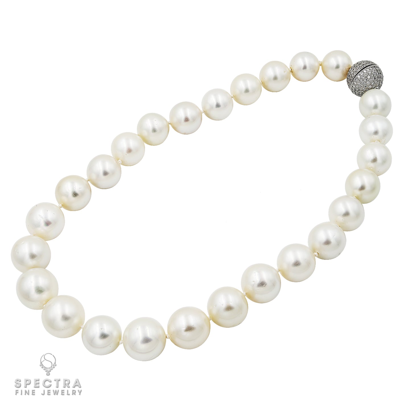 Exquisite White Pearl Diamond Necklace by Spectra Fine Jewelry - Luxury and Elegance Combined - view 3