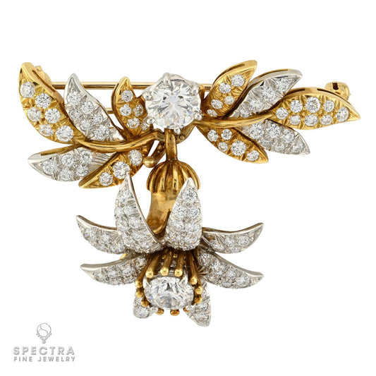 Tiffany & Co. Schlumberger Jasmine Diamond Brooch