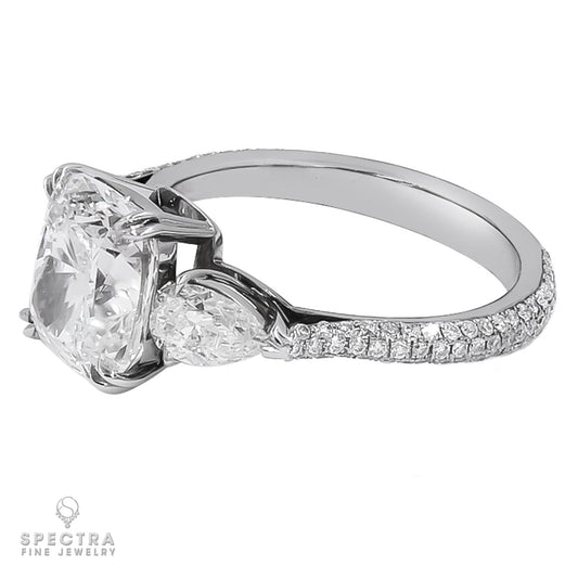 Spectra Fine Jewelry 3.05 ct. Diamond Three-Stone Engagement Ring