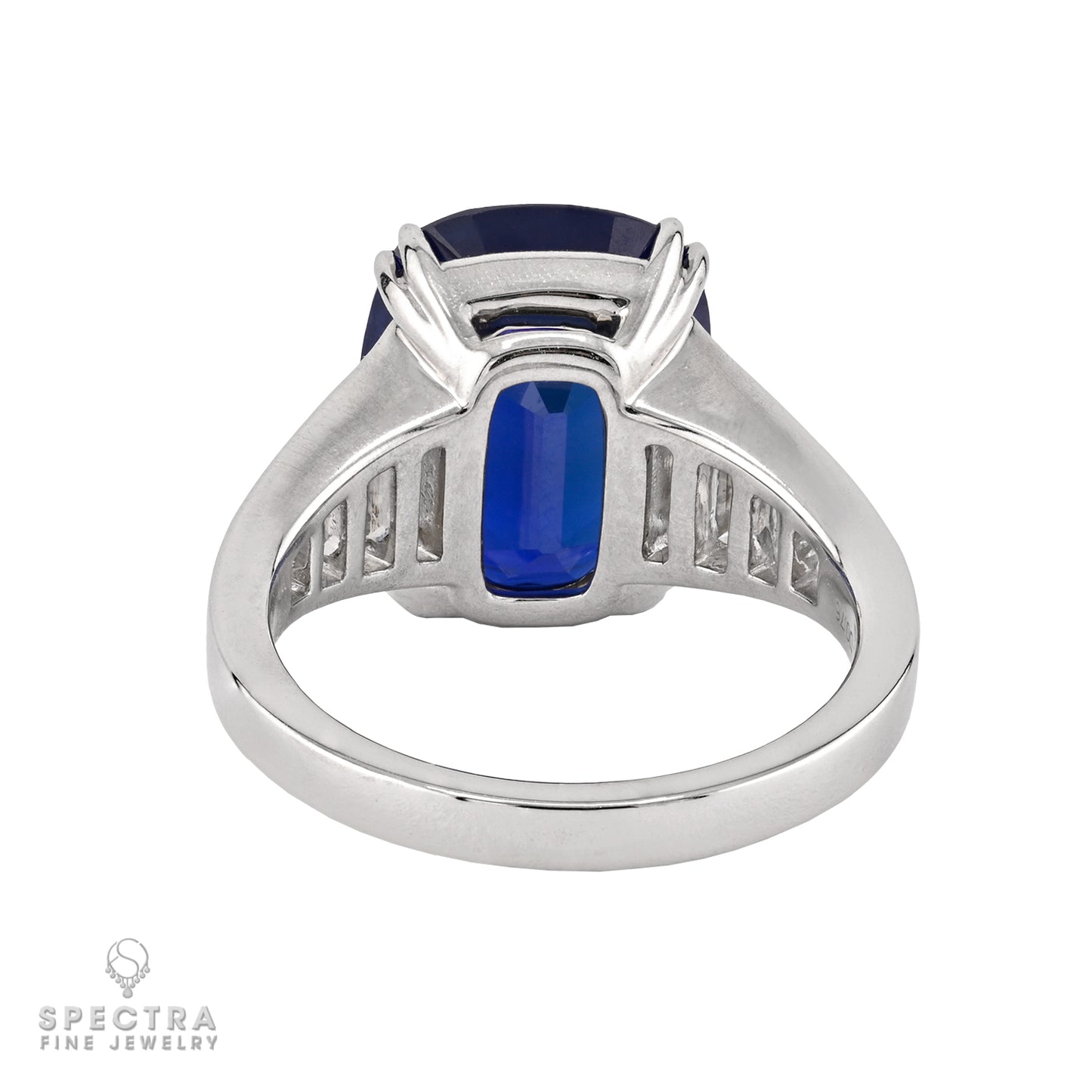 8.34ct No-Heat Ceylon Sapphire Ring - view 4