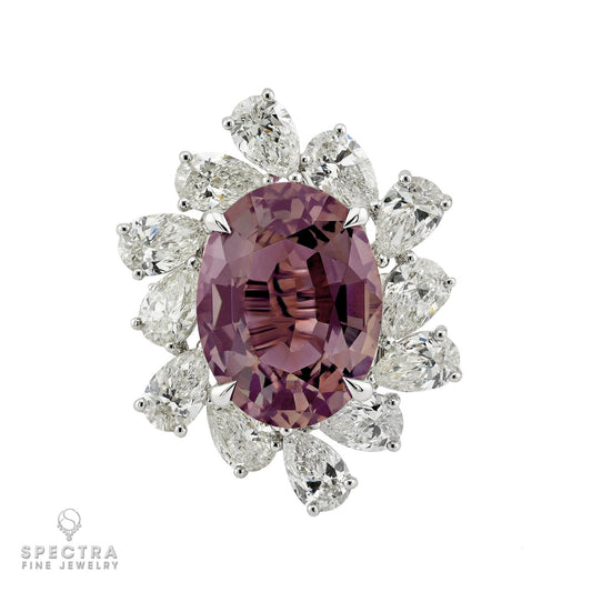 8.11 ct. Ceylon Alexandrite & Diamond Ring