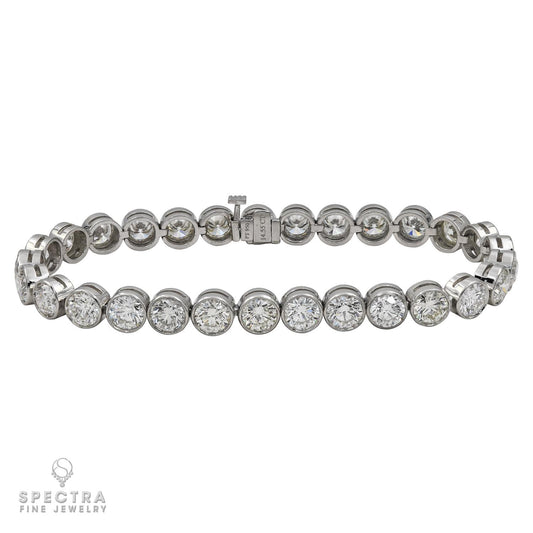 14.55 ct Diamond Bezel Tennis Bracelet – Spectra Fine Jewelry