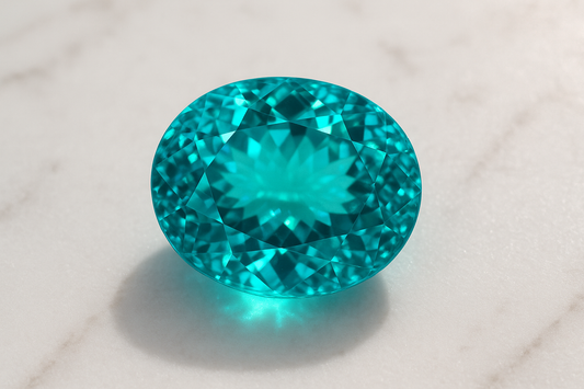 Paraíba tourmaline neon copper-bearing gemstone