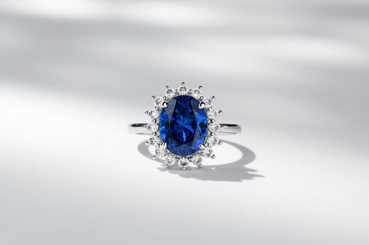 Investment grade sapphire and diamond ring — fine jewelry as a store of value