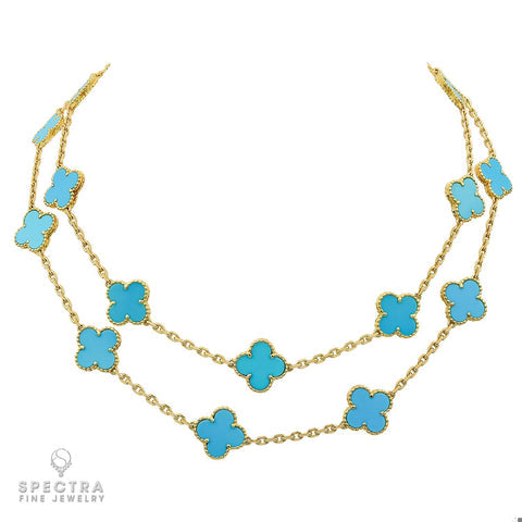 Vintage Van Cleef & Arpels Alhambra necklace — authentic pieces carry proper hallmarks and serial numbers