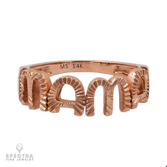 14k Rose Gold Mama Ring