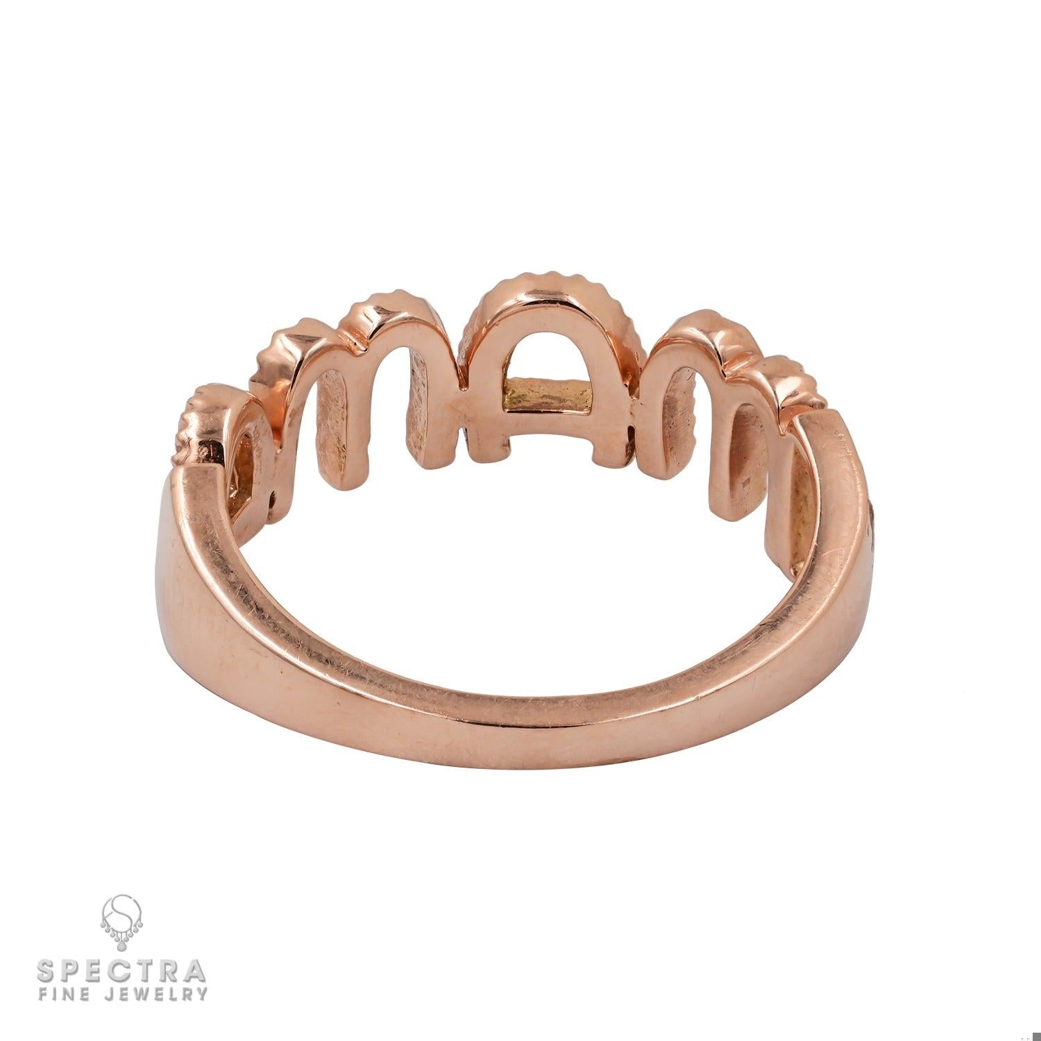 14k Rose Gold Mama Ring