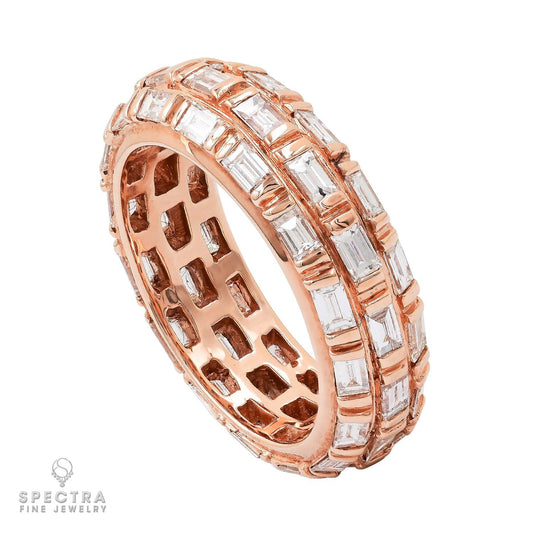Spectra Fine Jewelry 2.24cts Diamond Rose Gold Wedding Band