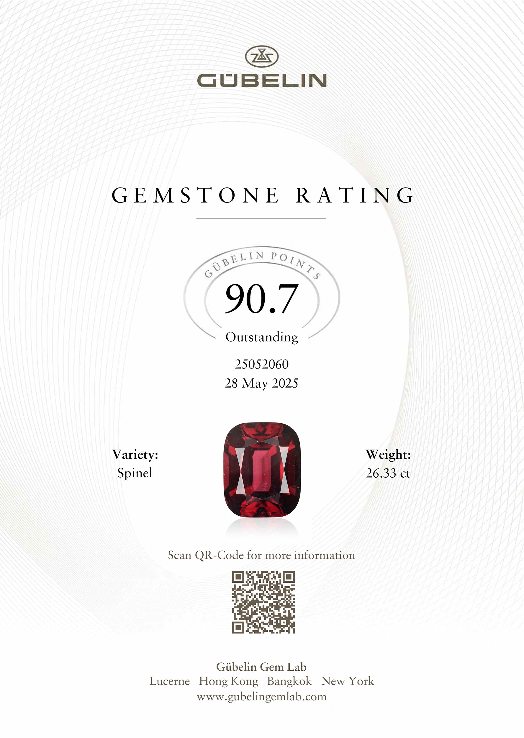 26.33ct Tanzania No Heat Red Spinel & Diamond Ring | Spectra