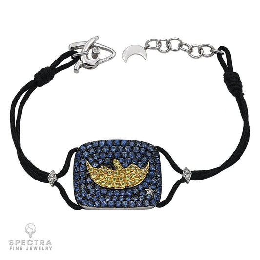 Adamas Sapphire & Diamond Bracelet – Signed Contemporary