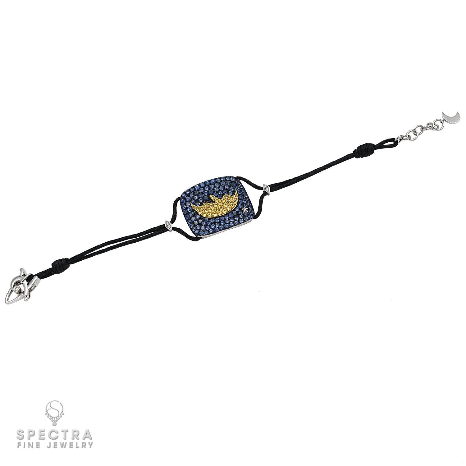 Adamas Sapphire & Diamond Bracelet – Signed Contemporary