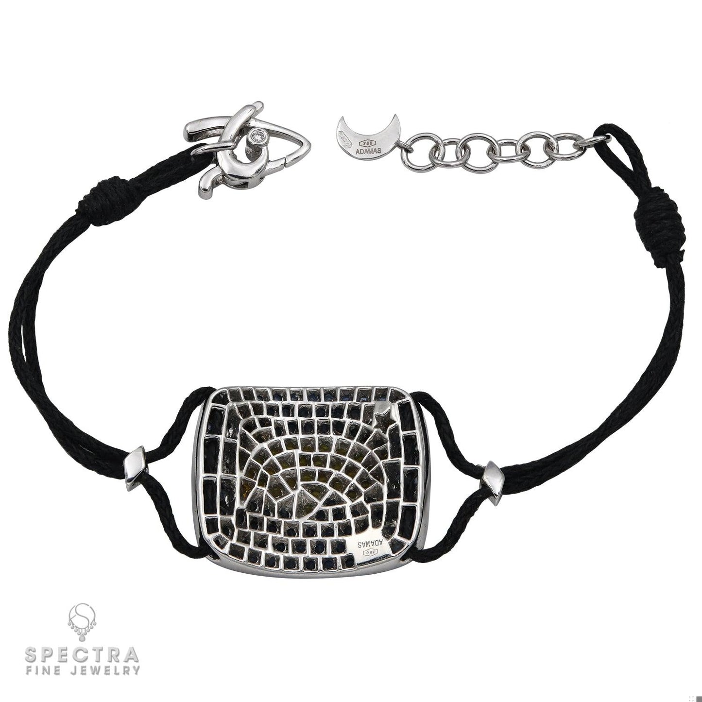 Adamas Signature Bracelet: Blue and yellow Sapphire with Diamonds