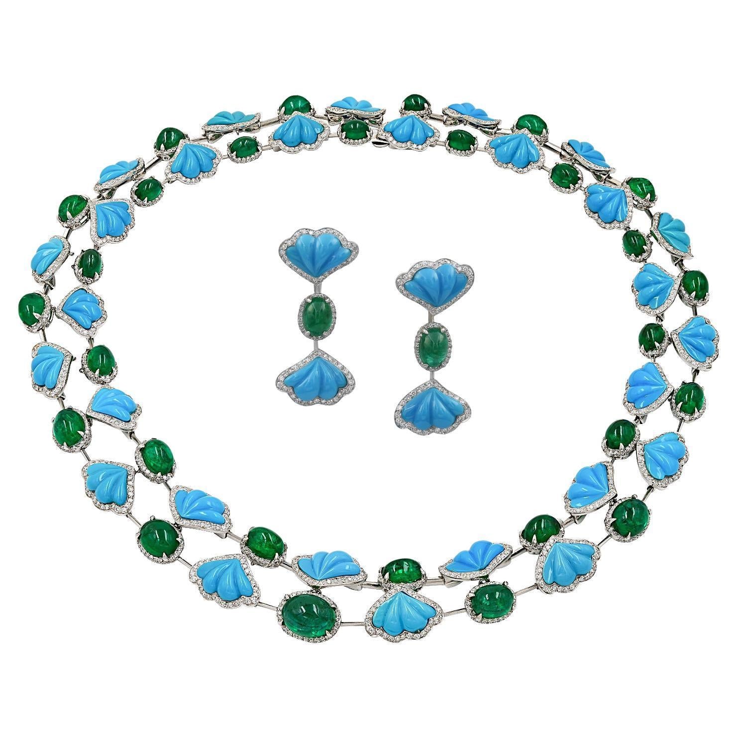 Ambrosi Contemporary Gemstone Demi Parure Suite