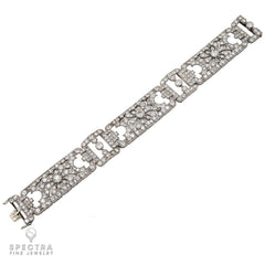 10 ct Art Deco Diamond Bracelet in Platinum – Estate Fine Jewelry