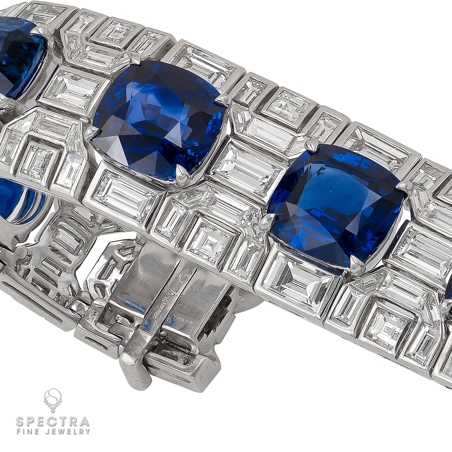 Vintage Bulgari Ceylon Sapphire Diamond Bracelet