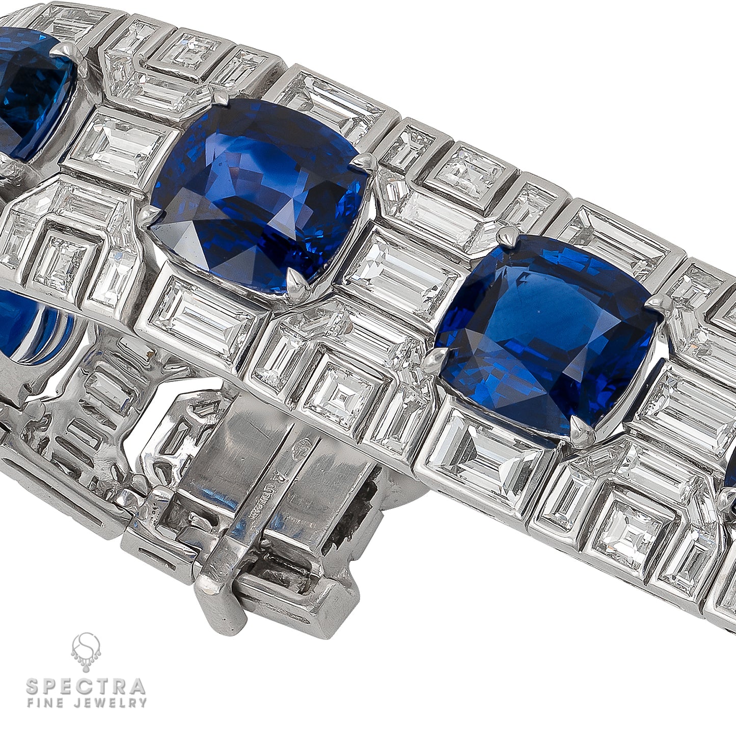 Vintage Bulgari Ceylon Sapphire Diamond Bracelet