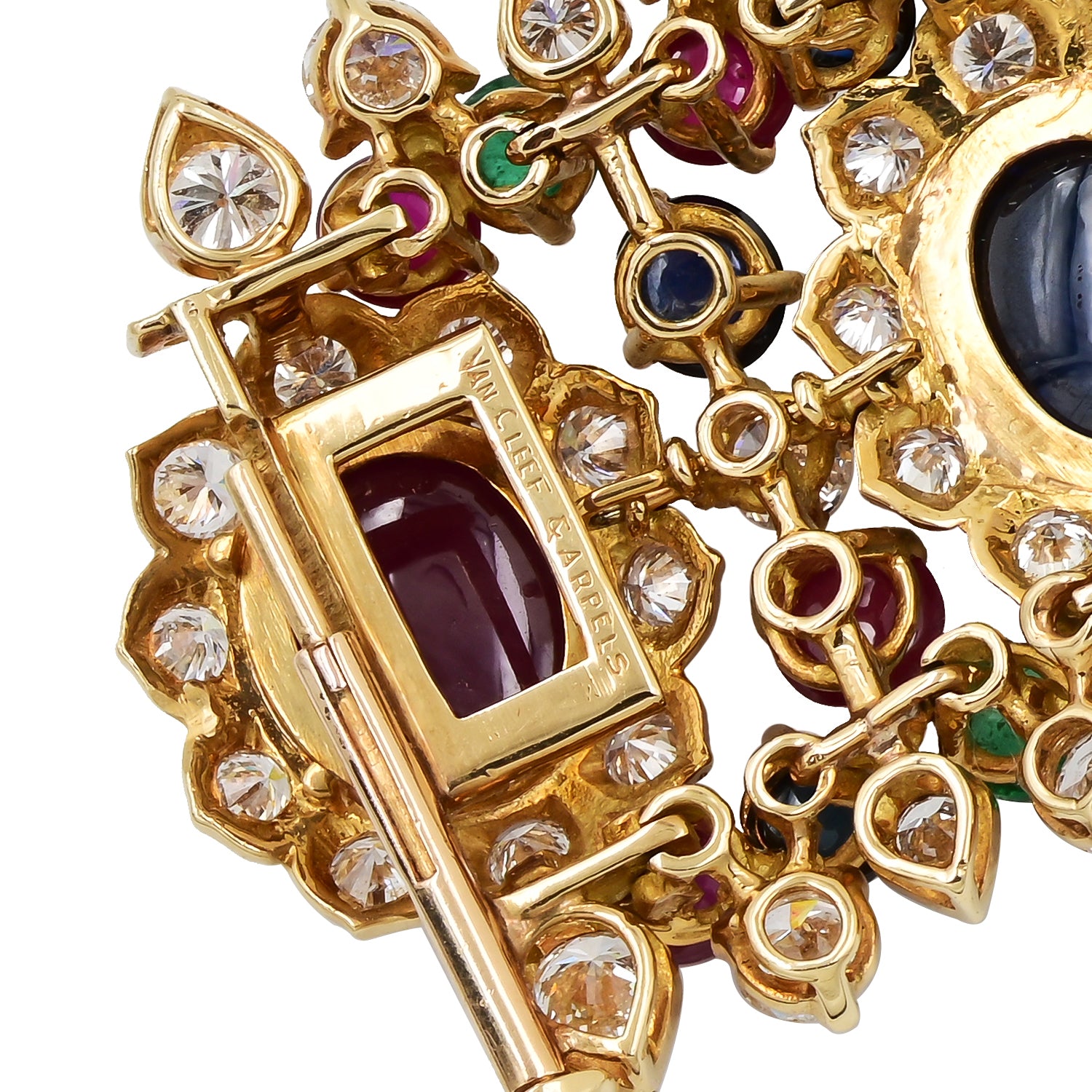Van Cleef & Arpels Tapestry Diamond & Gemstone Bracelet – Estate