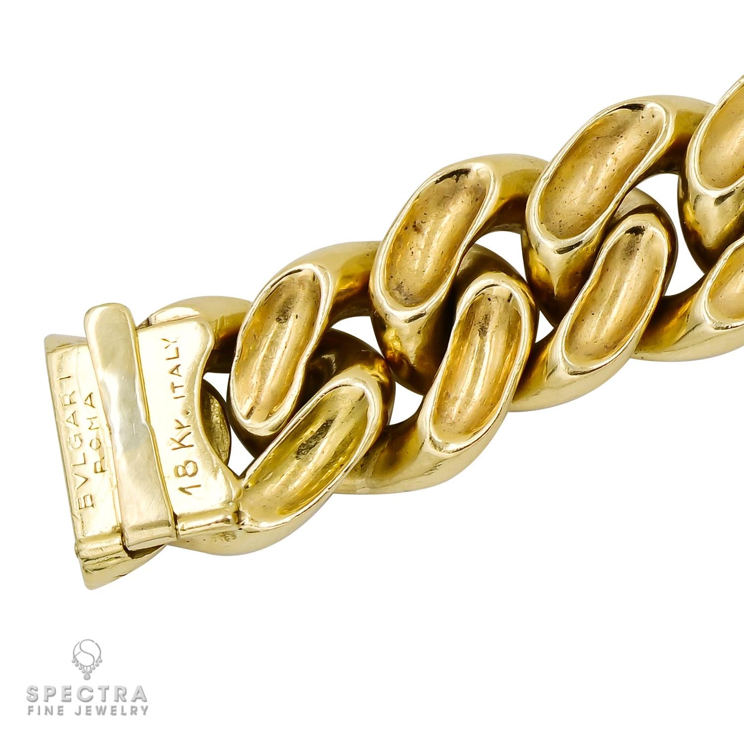 Bulgari Monete Chain Bracelet in 18K Yellow Gold – Signed Jewelry
