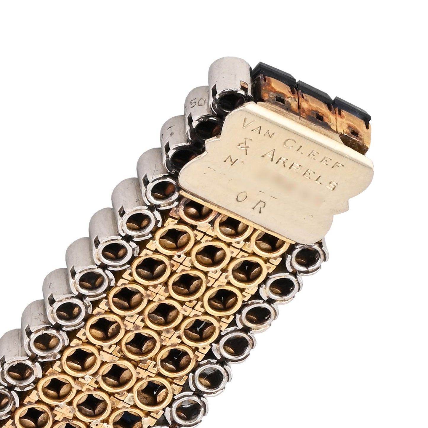 Van Cleef & Arpels Mystery Set Sapphire and Diamond Bracelet – Signed Jewelry