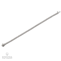 14K White Gold Diamond Tennis Bracelet 6.60 Carats
