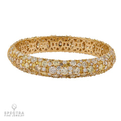 34.08ct Multicolor Diamond Bangle Bracelet | Spectra Fine Jewelry