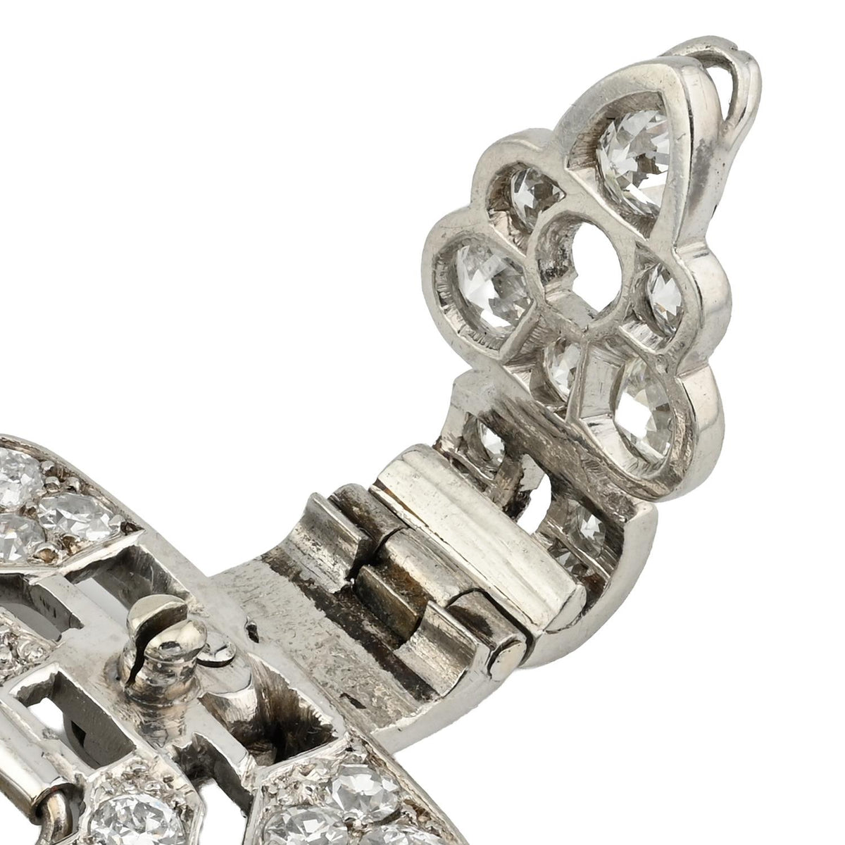 Cartier Art Deco Diamond Sapphire Platinum Bracelet Circa 1928