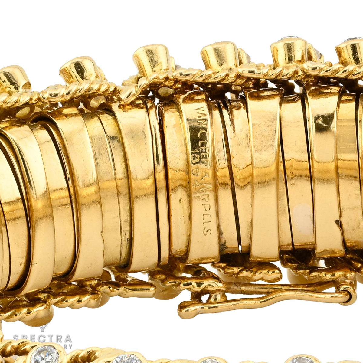 Van Cleef & Arpels Vintage 22ct Diamond Ropetwist Bracelet