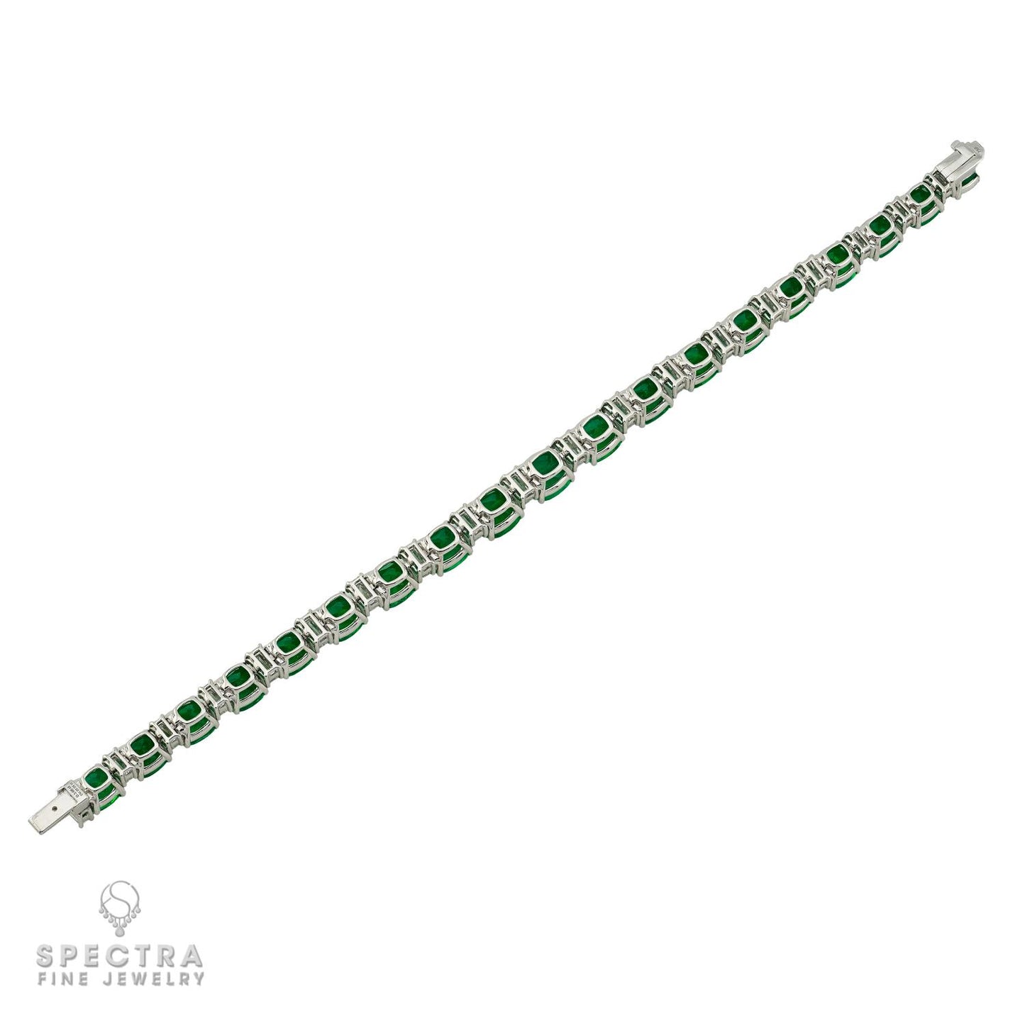 29.52ctw Colombian Emerald & Diamond Bracelet | Spectra Fine Jewelry