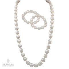 Baroque South Sea Pearl Necklace & Bracelet Set