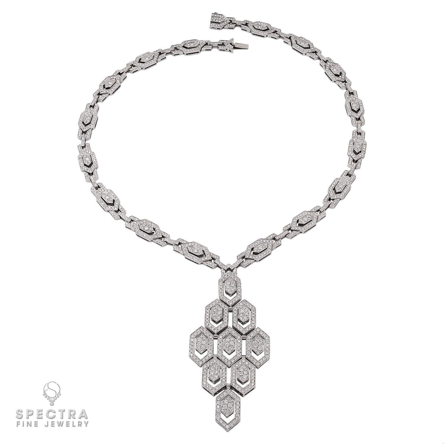 Bulgari 18k White Gold and Diamond Necklace