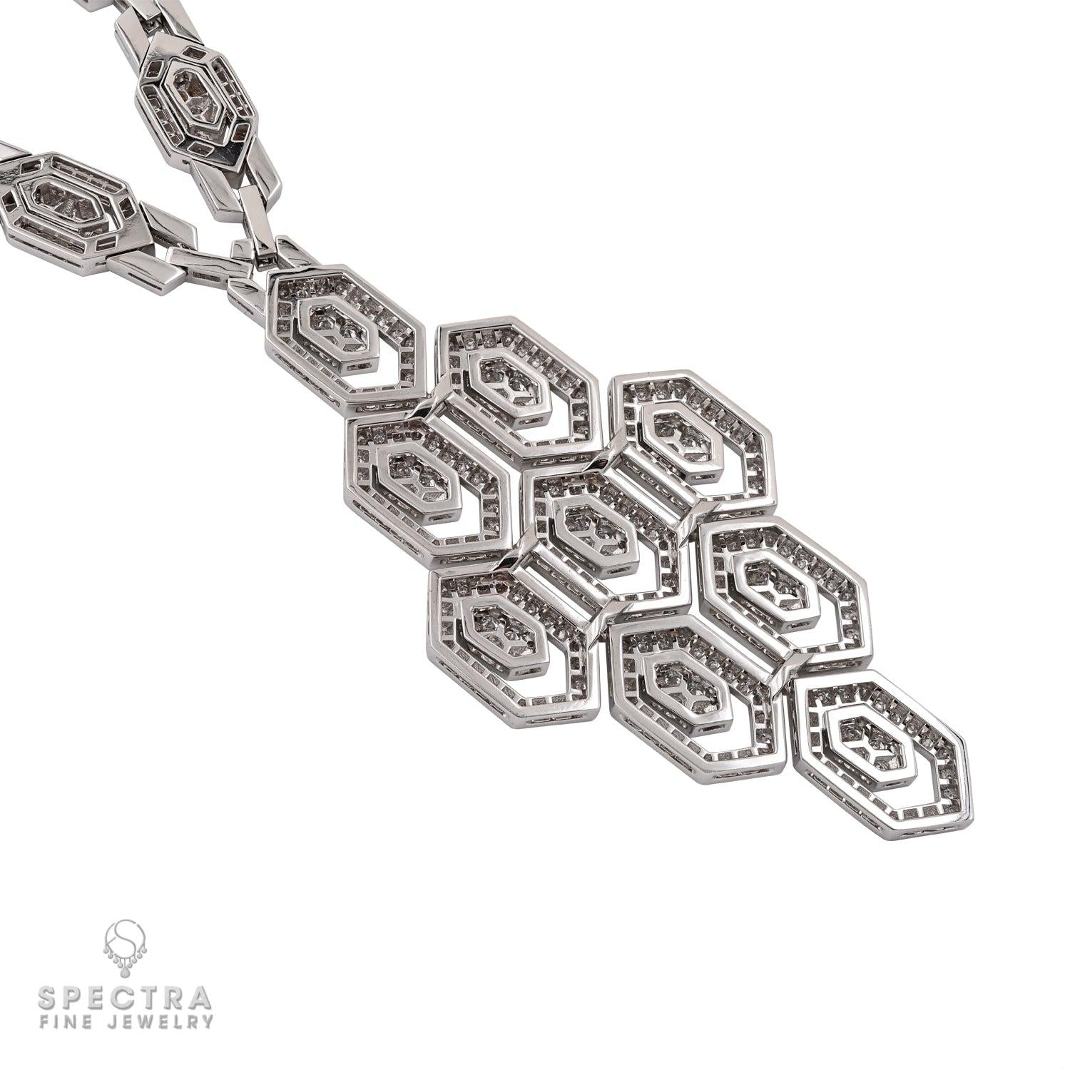 Bulgari 18k White Gold and Diamond Necklace