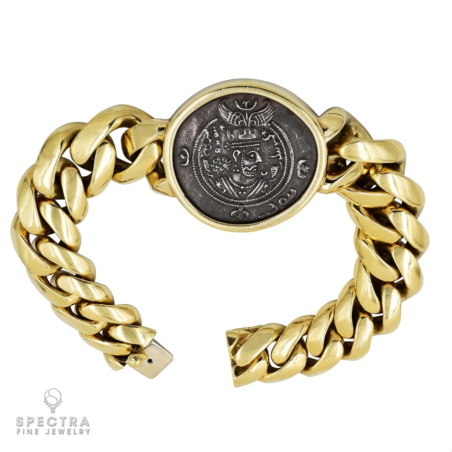 Bulgari Monete Chain Bracelet in 18K Yellow Gold – Signed Jewelry
