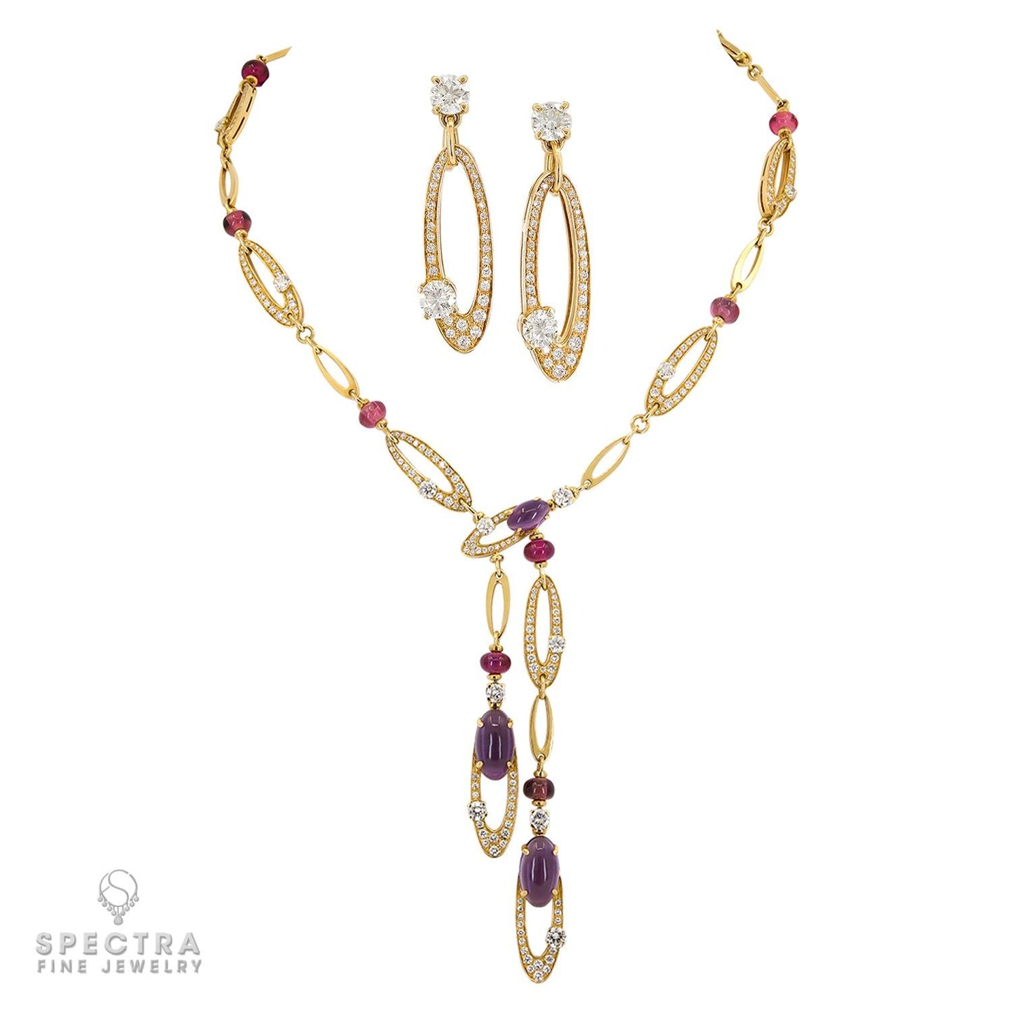 Bulgari's Multi-colored Gem Diamond 'Elisa' Set