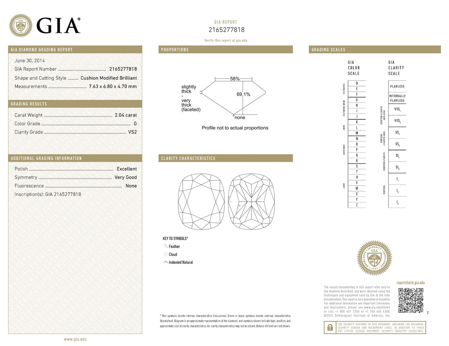 Cushion Diamond Stud Earrings in 18kt Gold by Spectra Fine Jewelry
