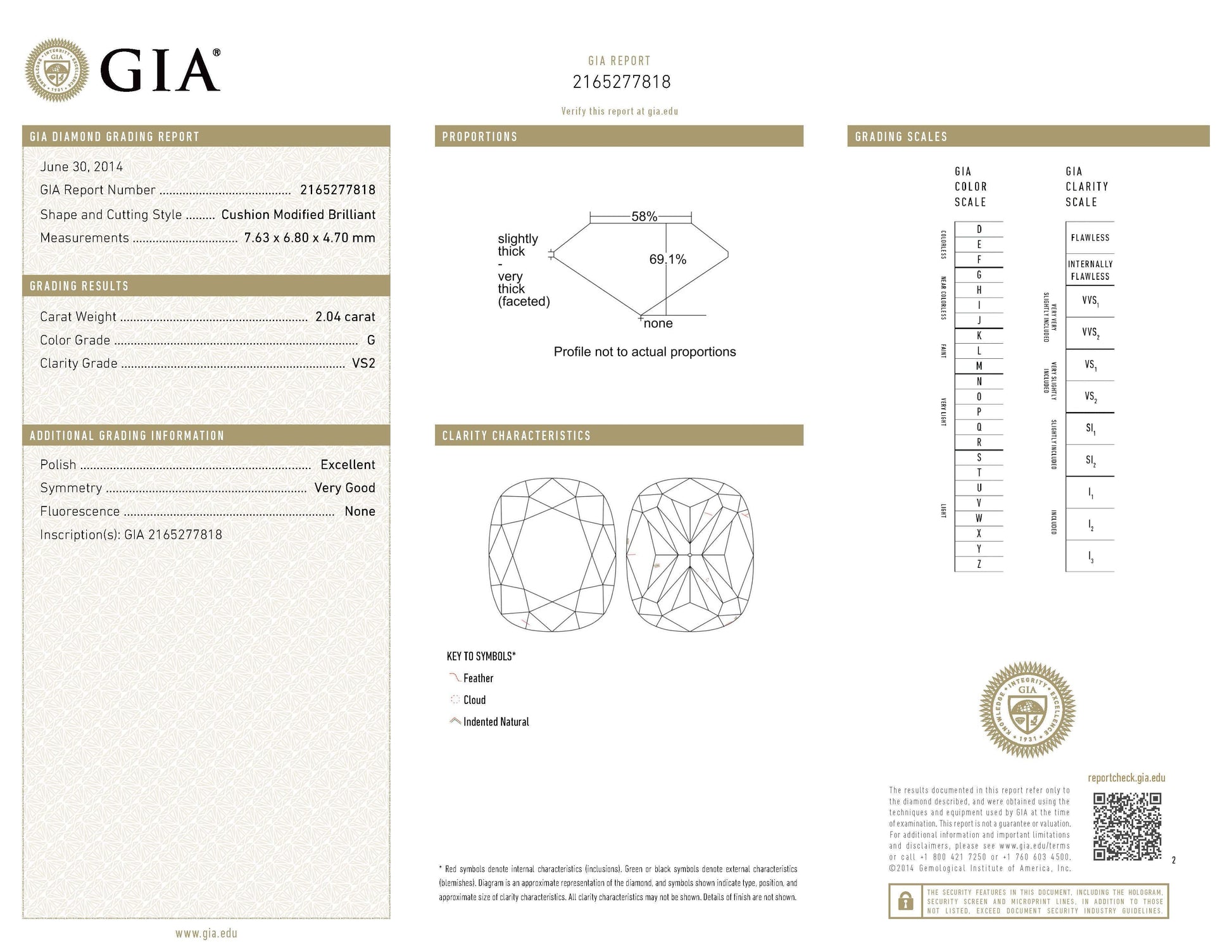 Cushion Diamond Stud Earrings in 18kt Gold by Spectra Fine Jewelry