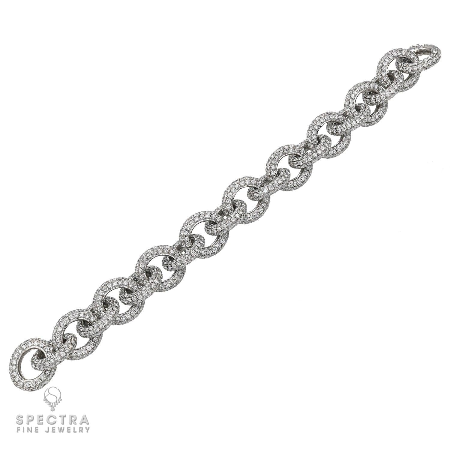 Diamond Pave Chain Link Bracelet | Spectra Fine Jewelry