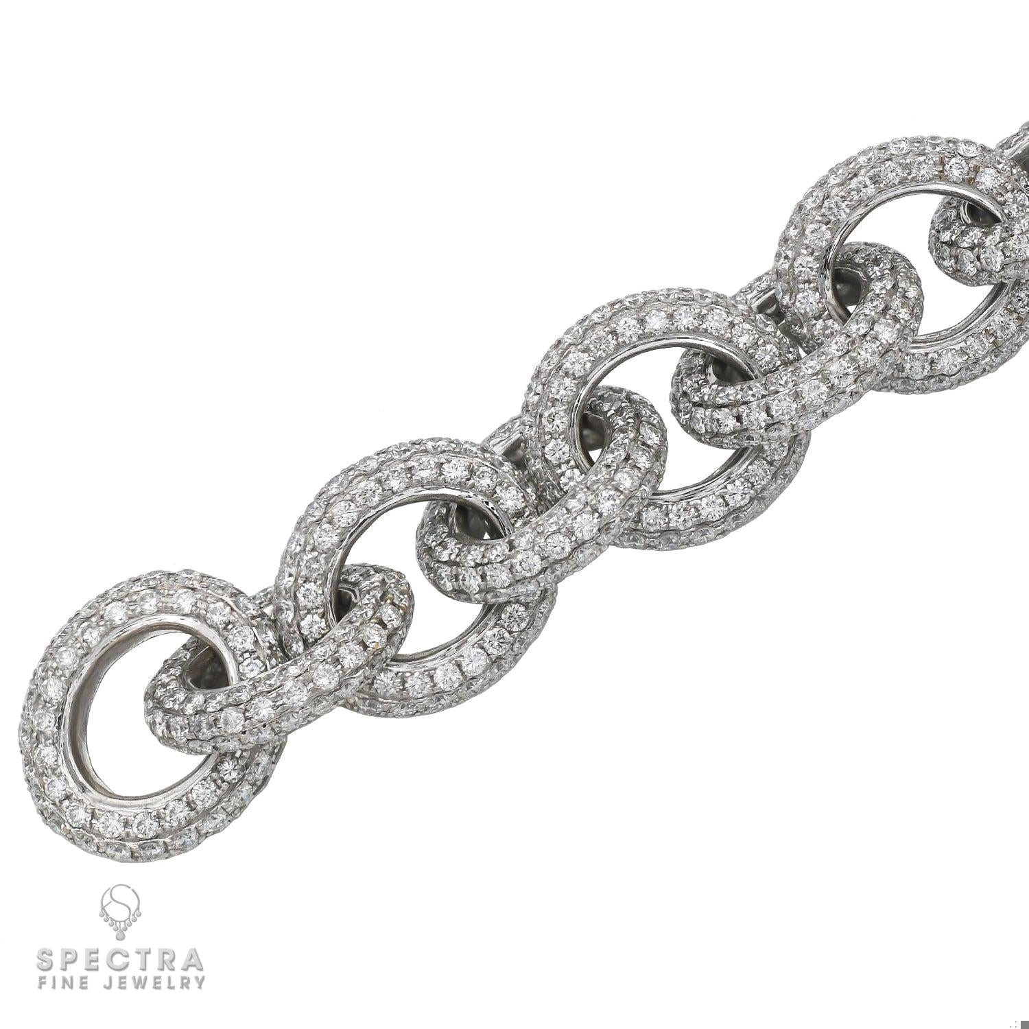 Diamond Pave Chain Link Bracelet | Spectra Fine Jewelry