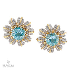 Tiffany Schlumberger Aquamarine Earrings | Signed Fine Jewelry