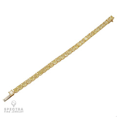 30.62 ct Fancy Yellow Diamond Tennis Bracelet – Spectra Fine Jewelry