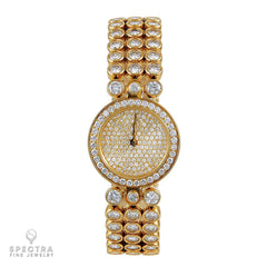 Harry Winston Premier 22mm Diamond Gold Watch