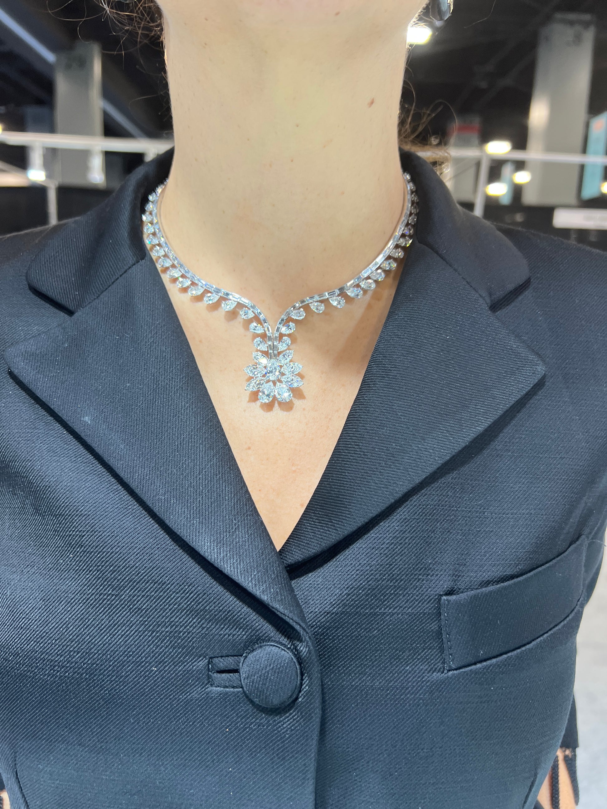 Harry Winston 47.48ct Diamond Necklace in Platinum, Circa 1952