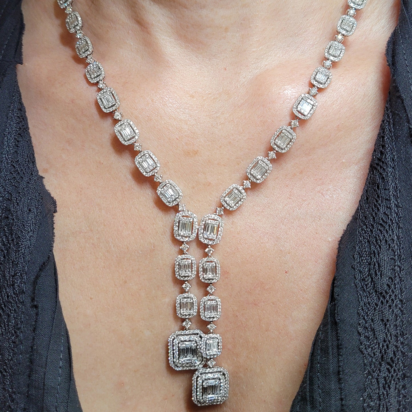 Spectra Fine Jewelry Diamond Cascade Necklace - view 3