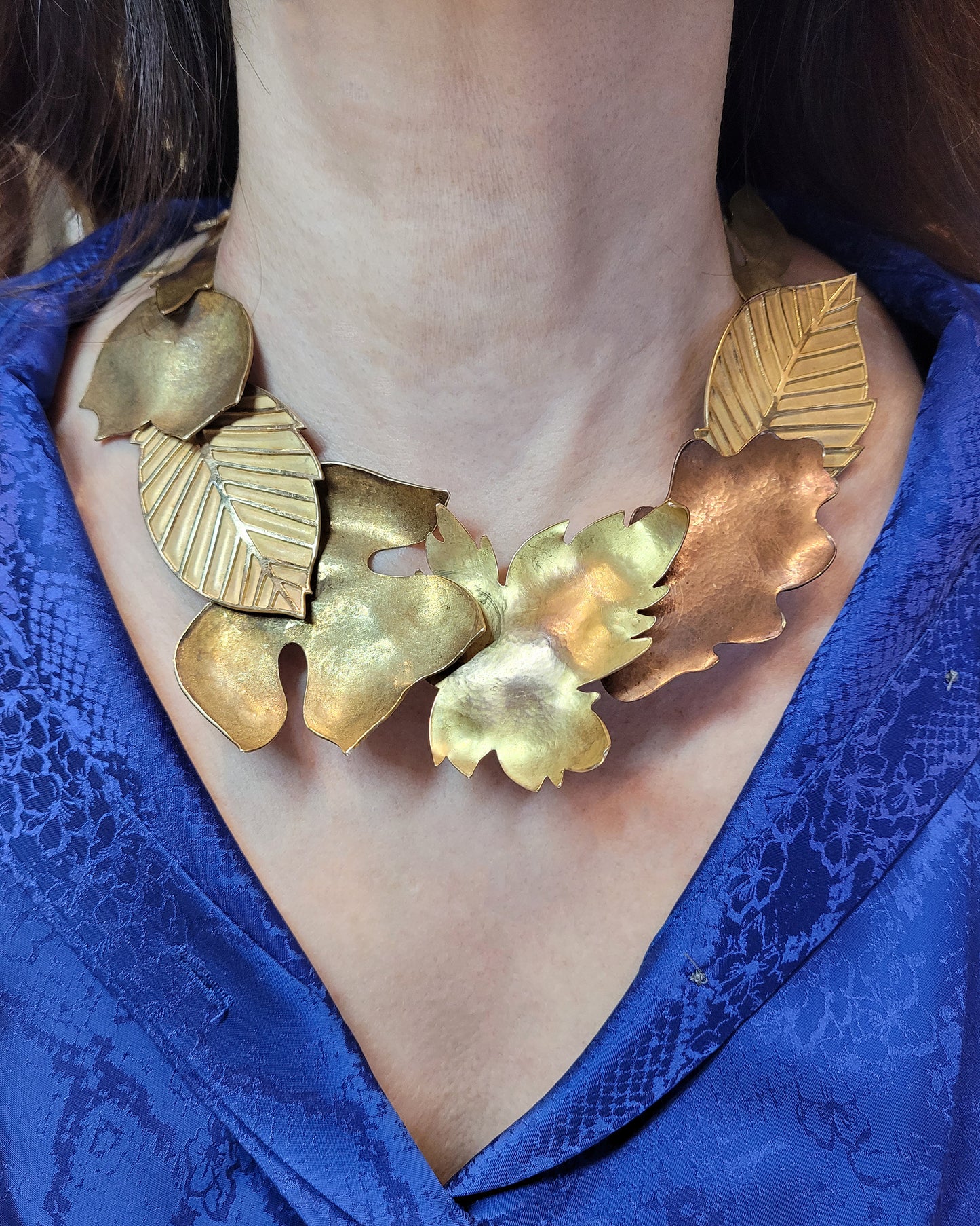 Tiffany & Co. Angela Cummings Gold 'Leaf' Necklace