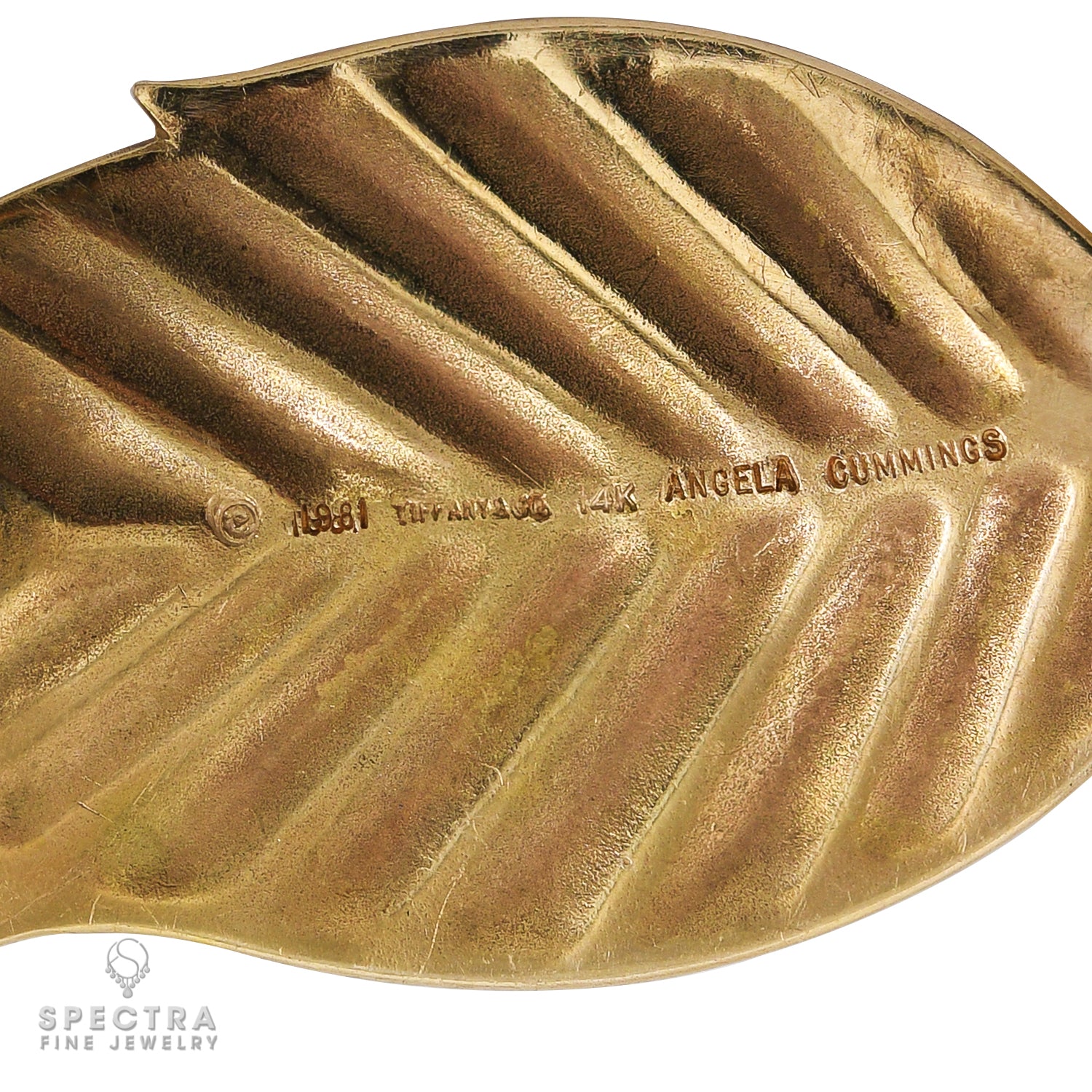 Tiffany & Co. Angela Cummings Gold 'Leaf' Necklace