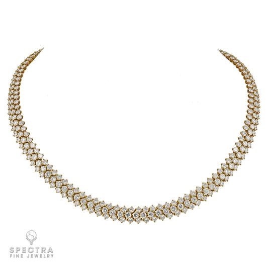 Harry Winston 33.39 cts. Diamond Necklace in 18k Yellow Gold