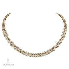 Harry Winston 33.39 cts. Diamond Necklace in 18k Yellow Gold