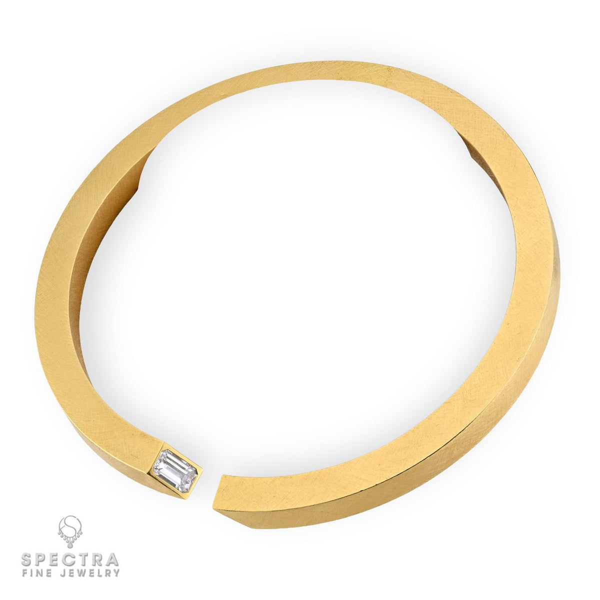 Schullin Seitner Manfred Seitner 4.09 Ct Diamond 18K Gold Torque Necklace